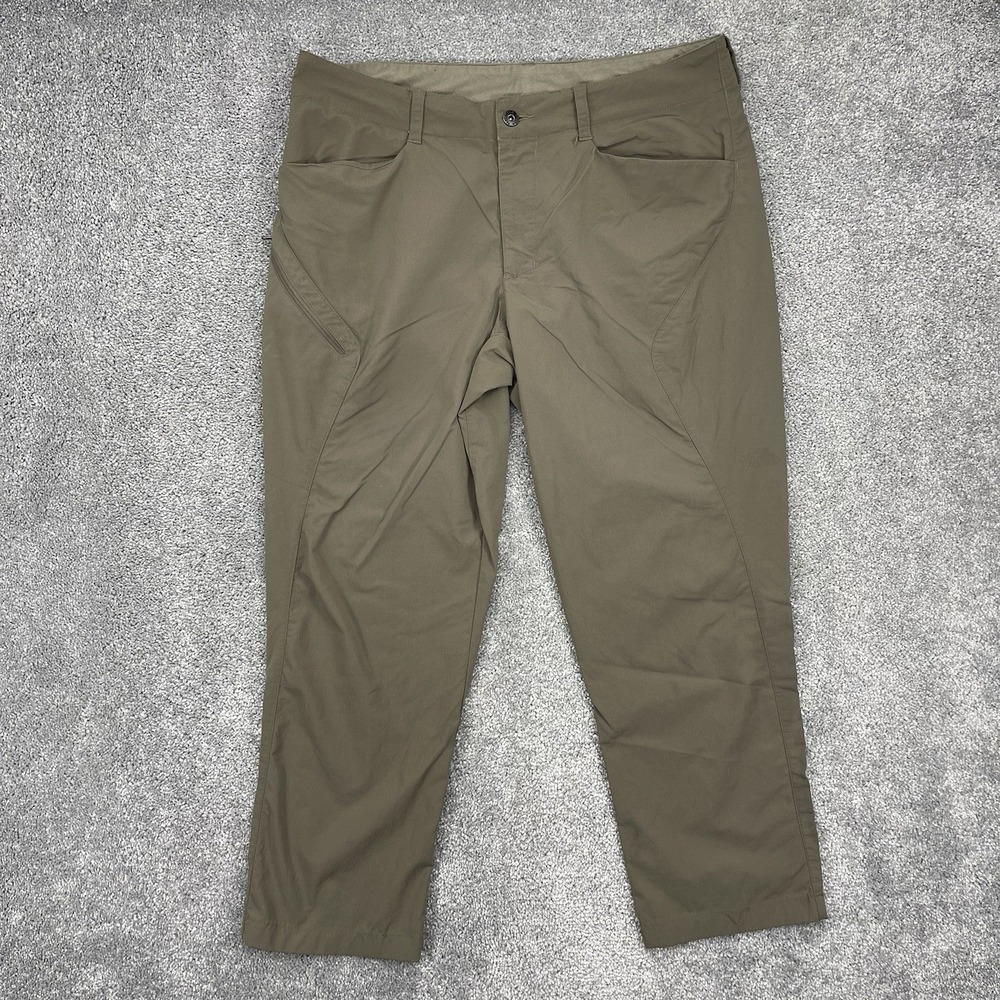 The North Face Pants Mens 36 x 28 Brown Hiking Outdoor Slash Pocket Zipper